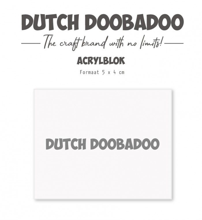 Acrylic Stamp Block - DDBD - 40 x 50 mm