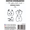Rubber Stamp - DDBD - Hallo Winter - Ogen 4 pcs