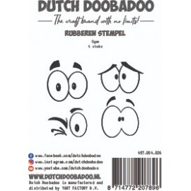 Rubber Stamp - DDBD - Hallo Winter - Ogen 4 pcs