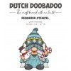 Rubber stamp - DDBD -Hallo Winter - Gnome sneeuwpop