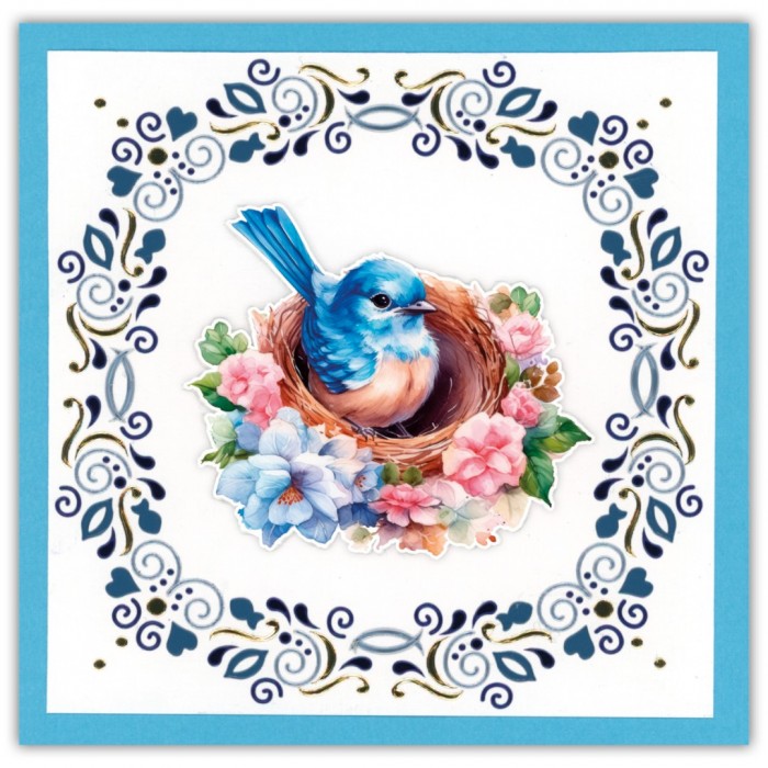 Creative Hobbydots 46 - Berrie's Beauties - Happy Blue Birds