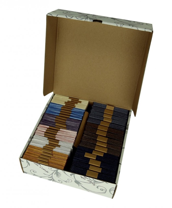 Assorti-doos met 450 Parelmoer Mini-Envelopjes in 9 Verschillende Kleuren