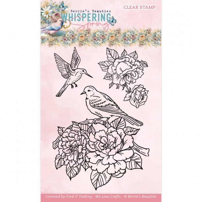 Clear Stamps - Berries Beauties - Fluisterende Lente - Vogels