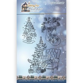 Clear Stamps - Berries Beauties - Falling for Christmas - Chair