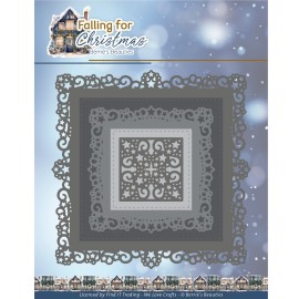 Dies - Berries Beauties - Falling for Christmas - Falling Square Frame