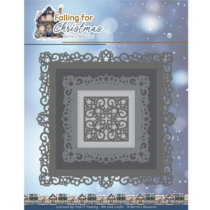 Dies - Berries Beauties - Falling for Christmas - Falling Square Frame