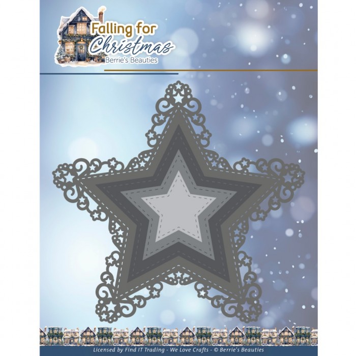 Dies - Berries Beauties - Falling for Christmas - Falling Star Frame