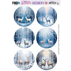 Scenery Push out - Berries Beauties - Deer - Round