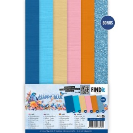 Linen Cardstock Pack - Berries Beauties - Happy Blue Birds - 4K