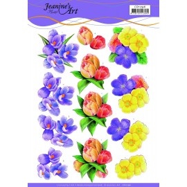 3D Cutting Sheet - Jeanines Art - Spring Flowers