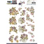 3D Cutting Sheet - Precious Marieke - Colourful Pansies