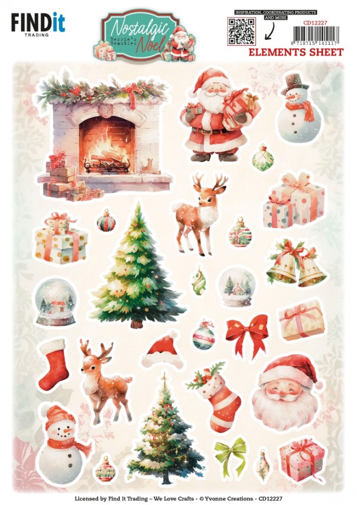 Cutting Sheets - Berries Beauties -Nostalgic Noel - Small Elements