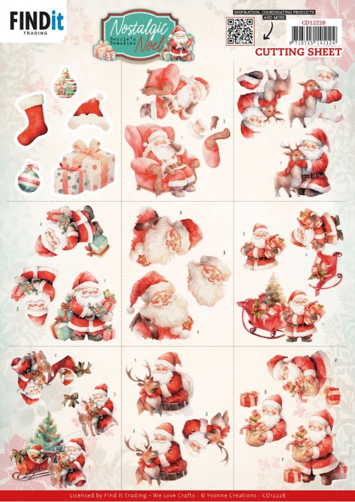 Cutting Sheets - Berries Beauties -Nostalgic Noel - Mini