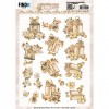 3D Cutting Sheets - Amy Design - Frosted Gold Christmas - Lantern