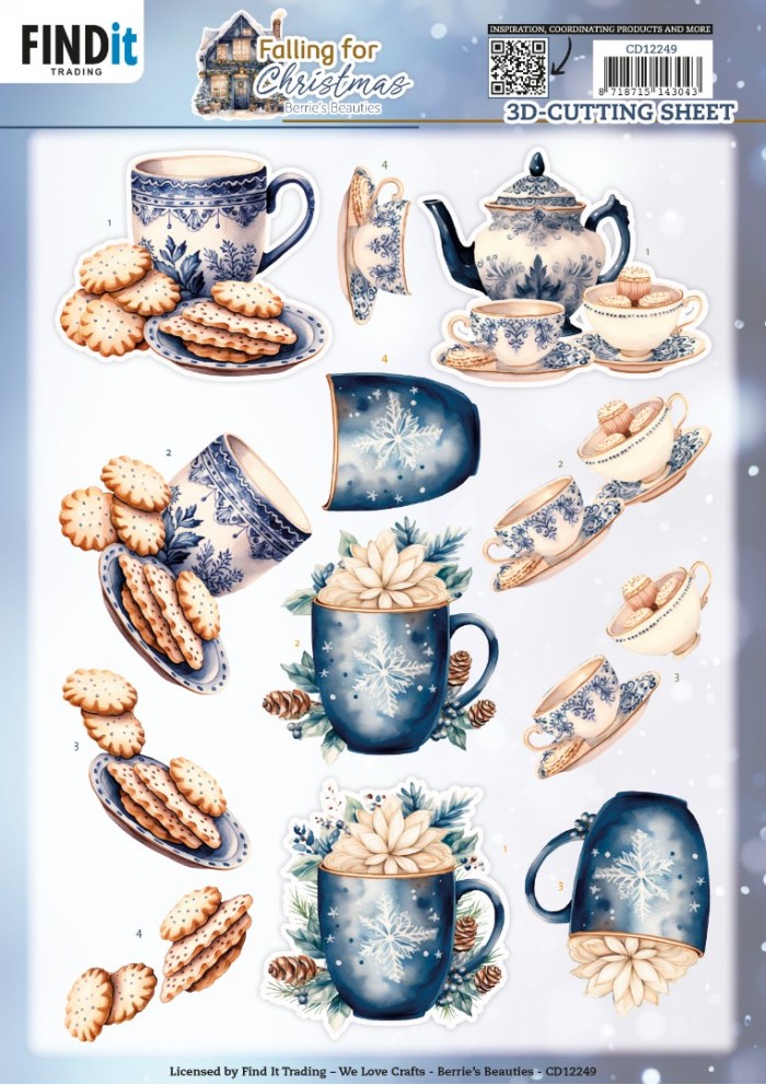 3D Cutting Sheets - Berries Beauties - Falling for Christmas - Presents