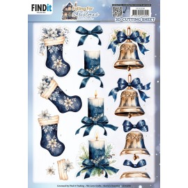 3D Cutting Sheets - Berries Beauties - Falling for Christmas - Candles