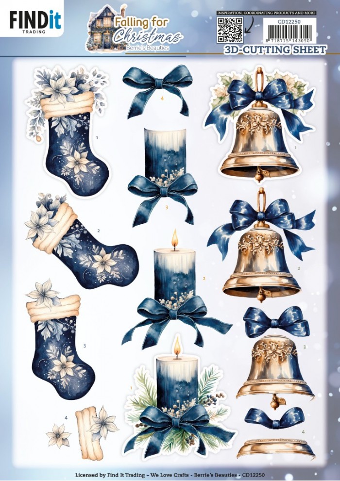 3D Cutting Sheets - Berries Beauties - Falling for Christmas - Candles