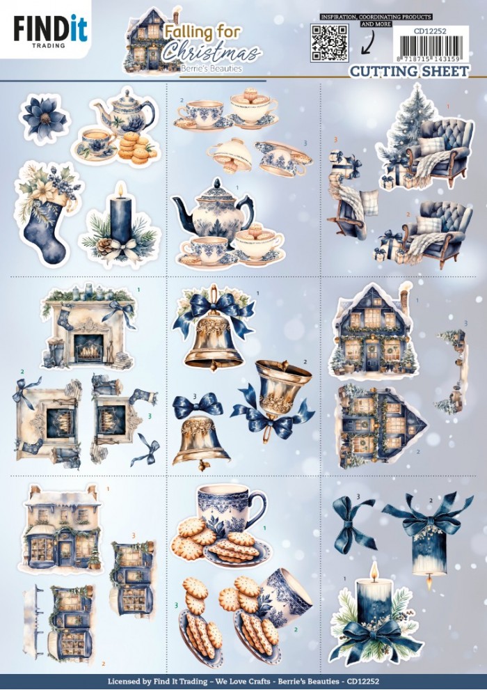 Cutting Sheets - Berries Beauties - Falling for Christmas - Mini
