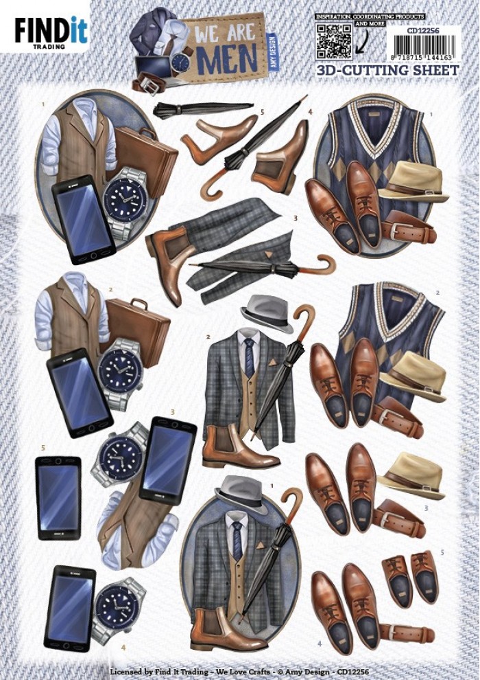 3D Cutting Sheets - Amy Design - We Are Men - Clothes