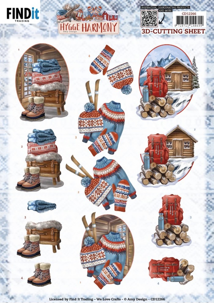 3D Cutting Sheets - Amy Design - Hygge Harmony - Mountain Hut