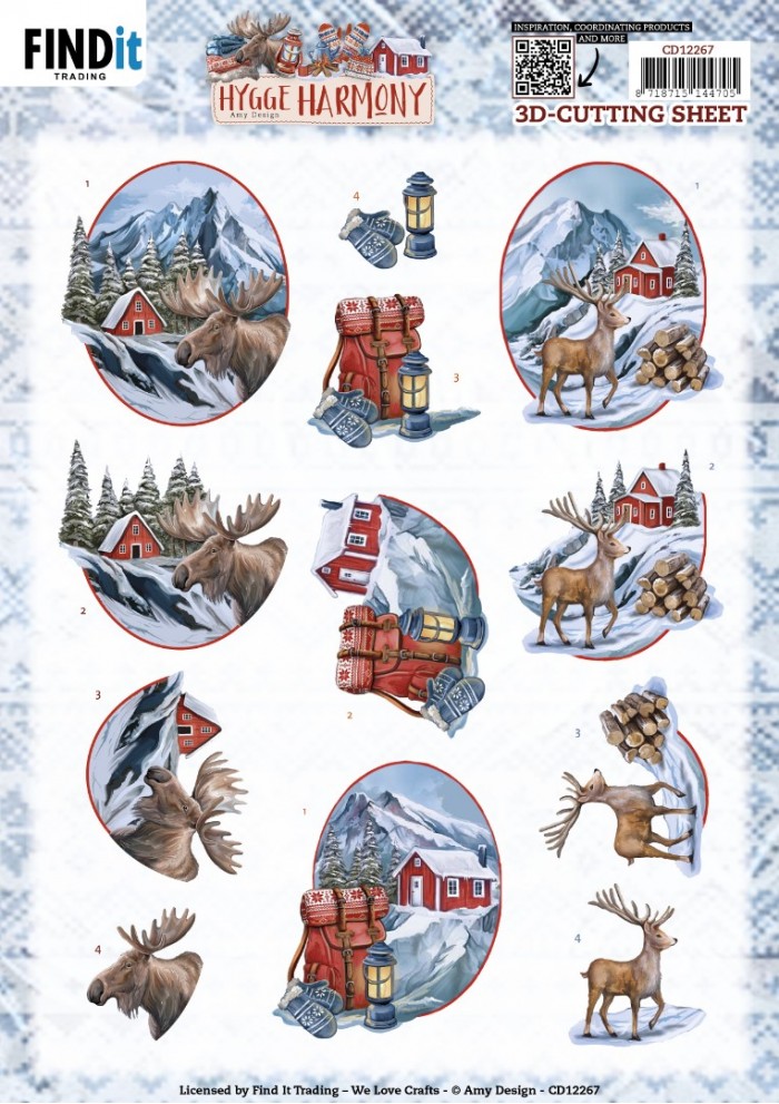 3D Cutting Sheets - Amy Design - Hygge Harmony - Moose