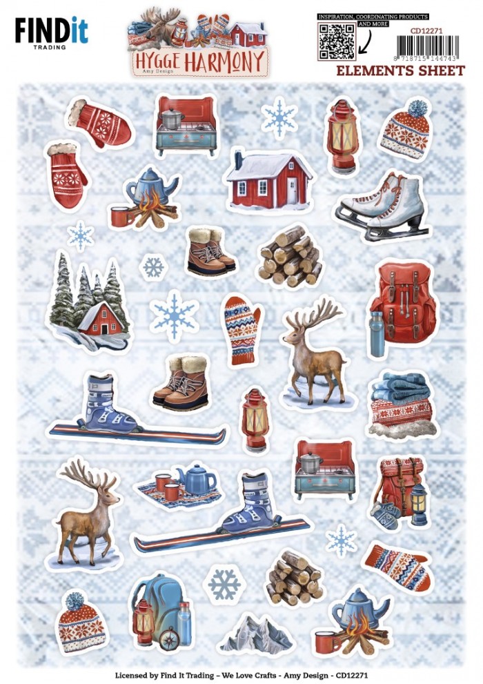 Cutting Sheets - Amy Design - Hygge Harmony - Small Elements
