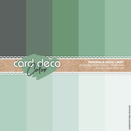 Card Deco Color Paperpack – Effen - Mint - A4