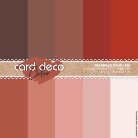 Card Deco Color Paperpack - Solid - Red - A4