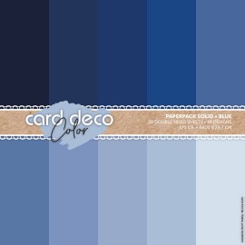 Card Deco Color Paperpack - Solid - Blue - A4