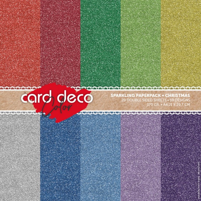 Card Deco Color - Sparkles Paperpack – Christmas