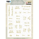 Card Deco  -  Sentiments - NL - algemeen - goud