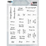 Card Deco  -  Sentiments - NL - algemeen - zwart