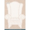 Stencil - Card Deco Essentials -Nostalgic Chair - A5