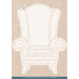 Stencil - Card Deco Essentials -Nostalgic Chair - A5