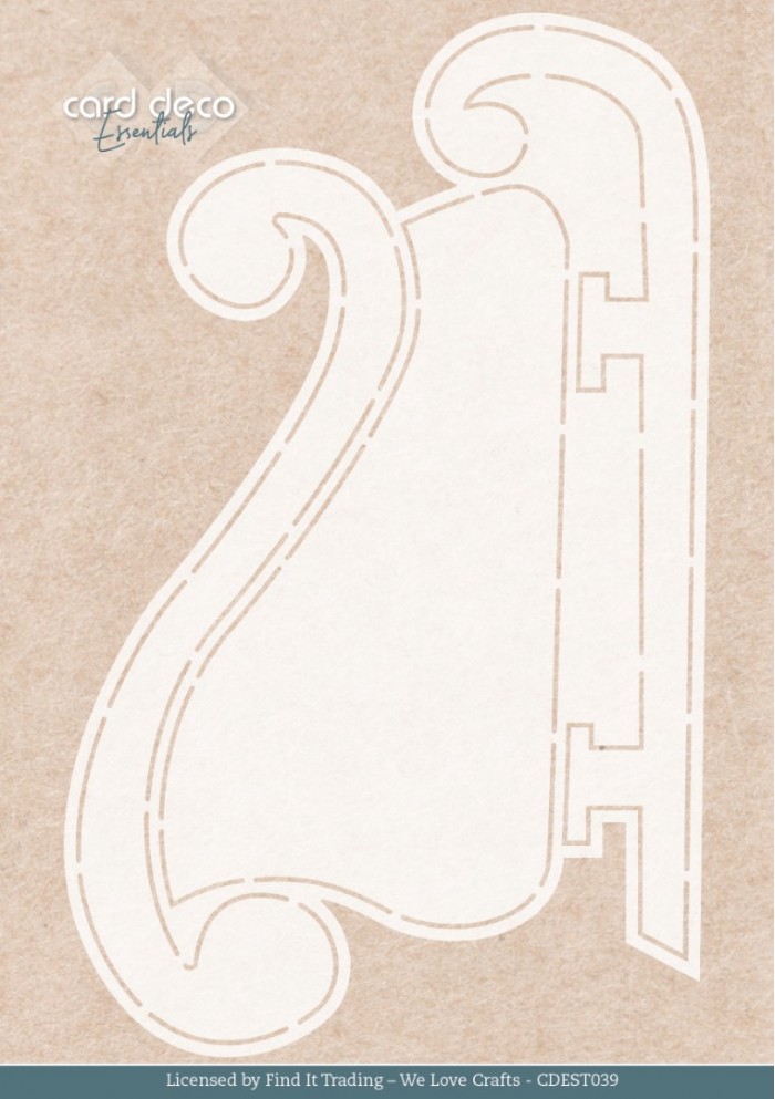 Stencil - Card Deco Essentials -Nostalgic Sleigh - A5