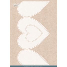 Stencil - Card Deco Essentials - Blossom Blush - Blossom Blush Heart - A4