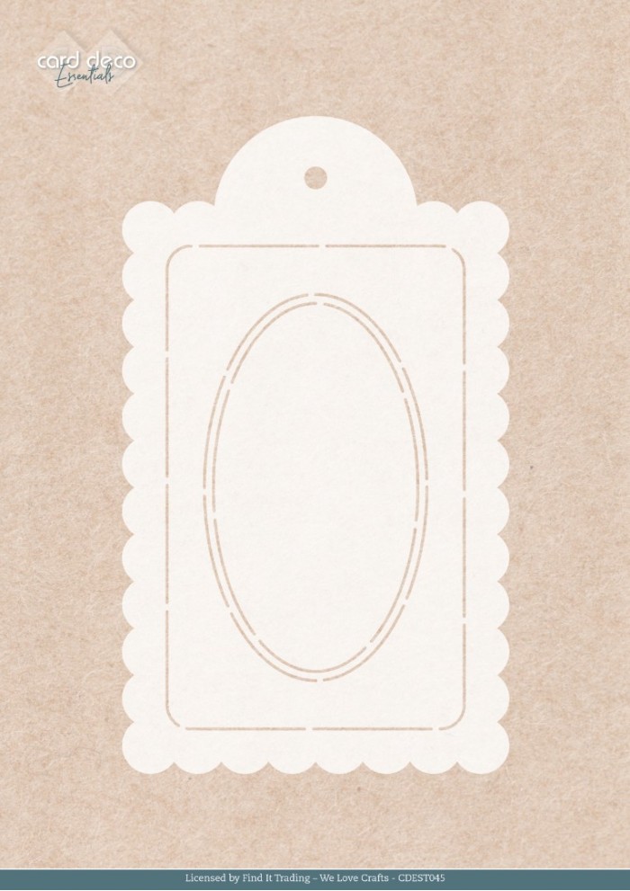 Stencil - Card Deco Essentials - Blossom Blush - Blossom Blush Label - A5