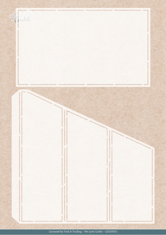 Stencil - Card Deco Essentials - Hygge Harmony - Tryptich - A4
