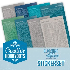 Stickerset Creative Hobbydots 48 - Blooming Blue