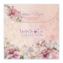 Vintage Tea Collection - 8 x 8 Vellum Paper