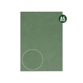 Cardstock - Linen -Christmas green - A5