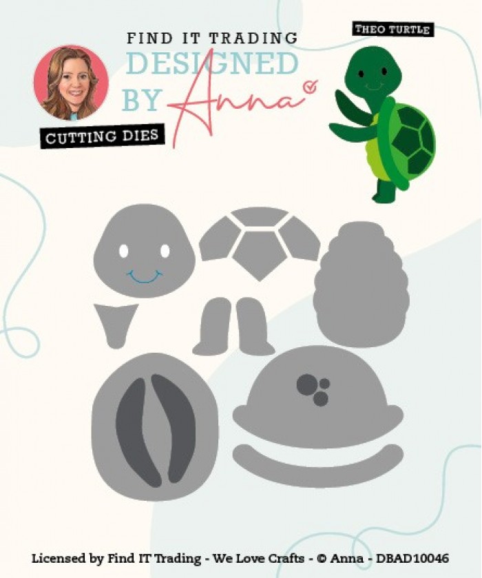Designed by Anna - Mix and Match Cutting Dies - Theo Turtle