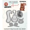 Designed by Anna - Mix and Match Cutting Dies - Scarlett Squirrel
