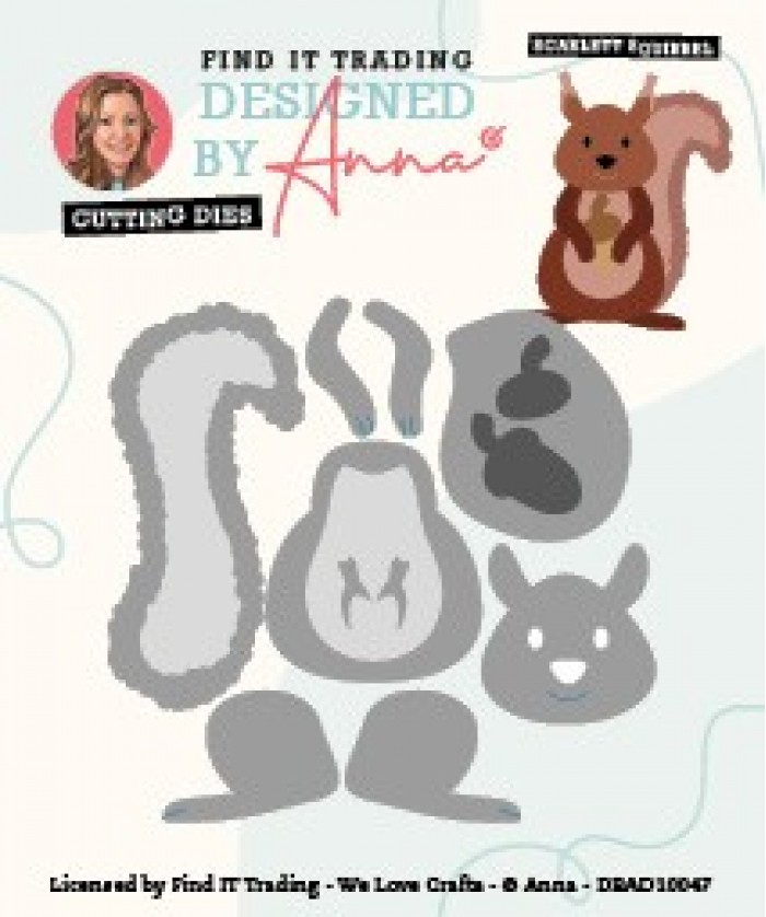 Designed by Anna - Mix and Match Cutting Dies - Scarlett Squirrel
