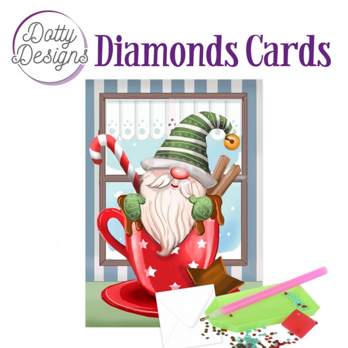 Dotty Designs Diamond Cards - Christmas Gnome 2