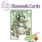 Dotty Designs Diamond Cards - Snowman