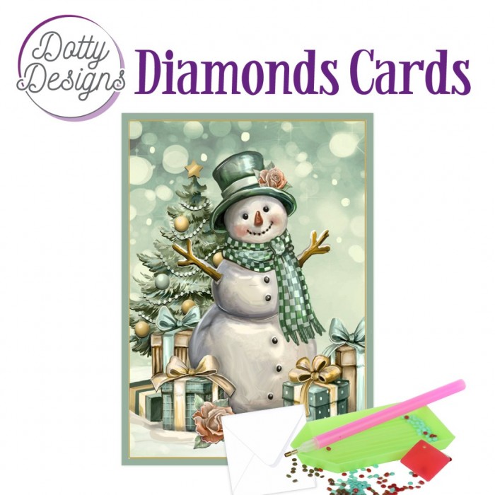 Dotty Designs Diamond Cards - Snowman