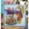 3D Push Out - Berries Beauties - Happy Blue Birds - Colourful Birds