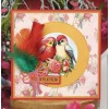 3D Push Out - Berries Beauties - Romantic Birds - Romantic Parrot