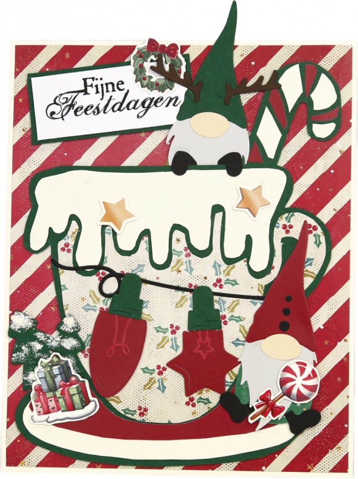 Stencil - CDE - Gnome for Christmas - Mug - A5